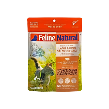 Feline Natural Freeze Dried Lamb & King Salmon Feast 100g